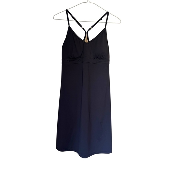 Athleta Shorebreak Dark Gray Swim Dress Medium - Picture 1 of 6